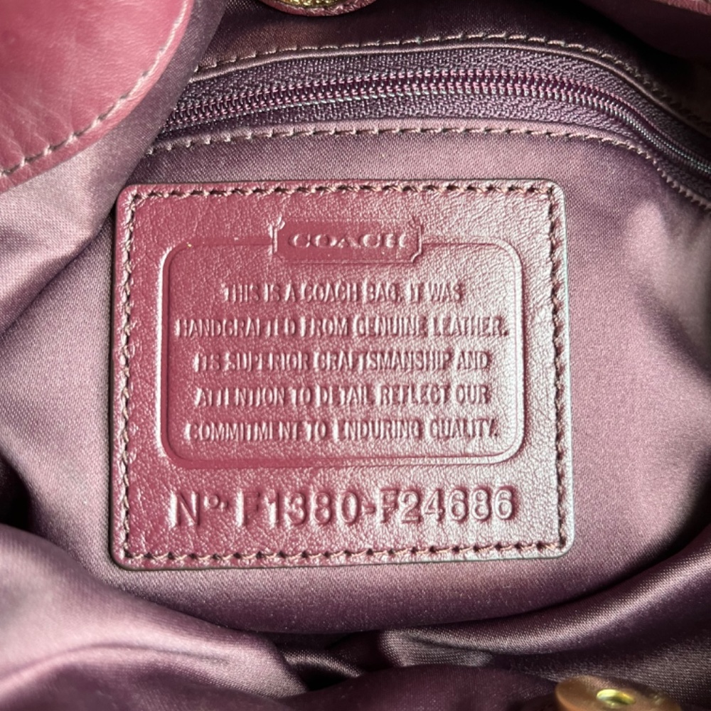 Coach burgundy leather - Picture 6 of 11